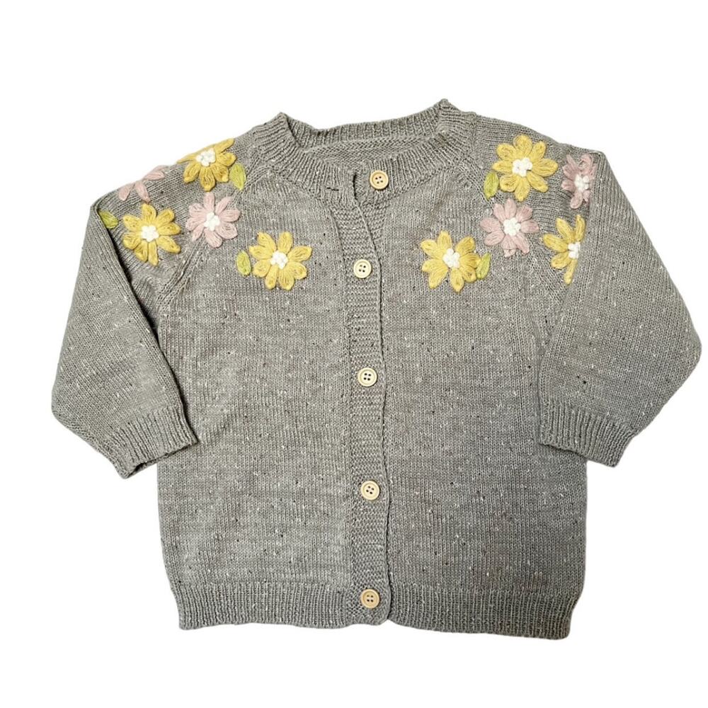 Simplee Kids Embroidered Cardigan Size 2-3